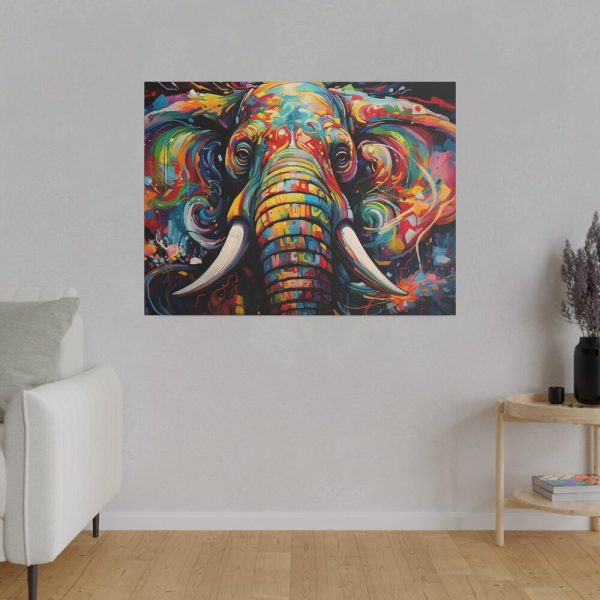 12851879574600151522_2048.jpeg Graffiti Art Elephant Portrait Standard Canvas