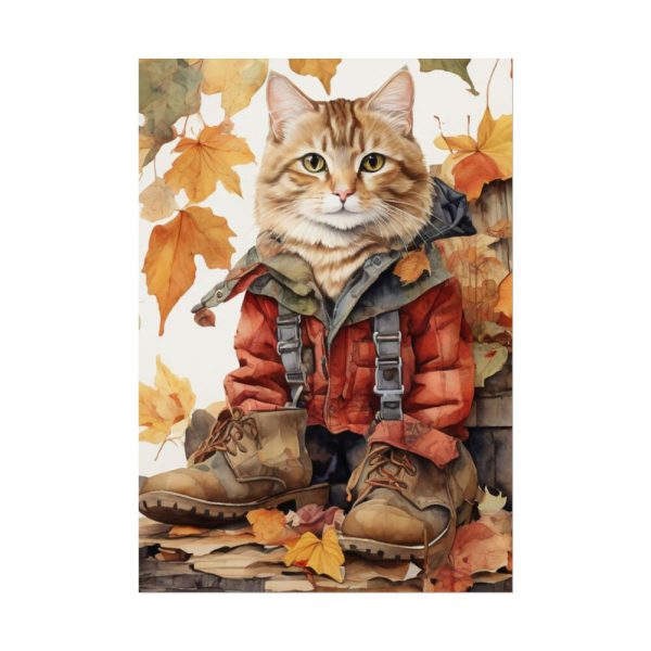 12871891802762095731_2048.jpeg Autumn Cat In Boots Poster