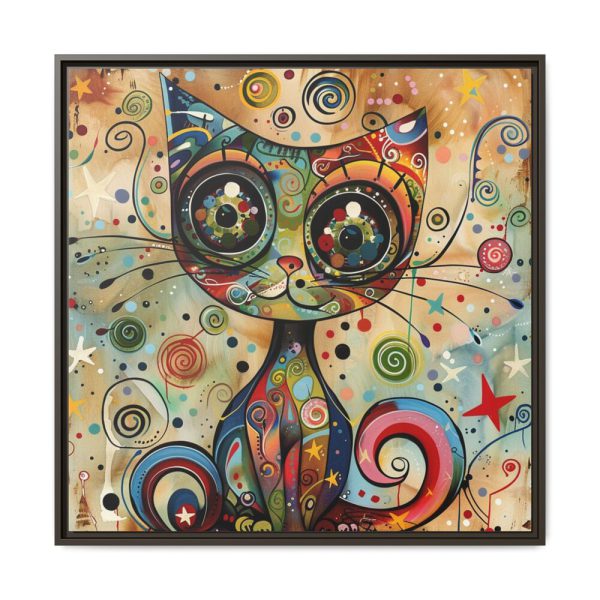12898458114301657378_2048.jpeg Whimsical Magical Cat Framed Canvas