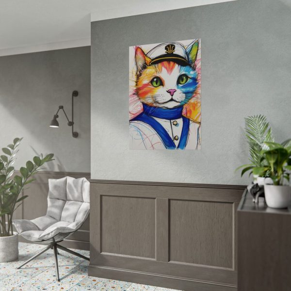 12983844541946225260_2048.jpeg Nautical Sailor Cat Art Poster