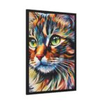Watercolor Image of Cat Framed Poster - Image 6