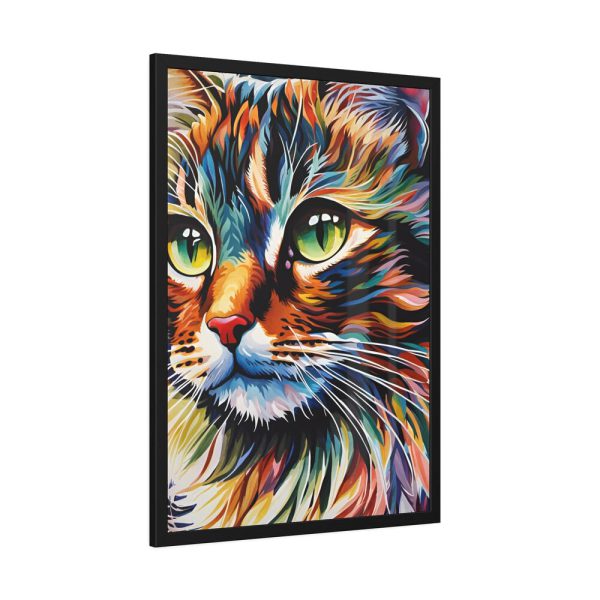 1302416837440683461_2048-1.jpeg Watercolor Image of Cat Framed Poster