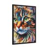 1302416837440683461_2048.jpeg Watercolor Image of Cat Framed Poster