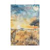 Savanna Watercolor Landscape Poster