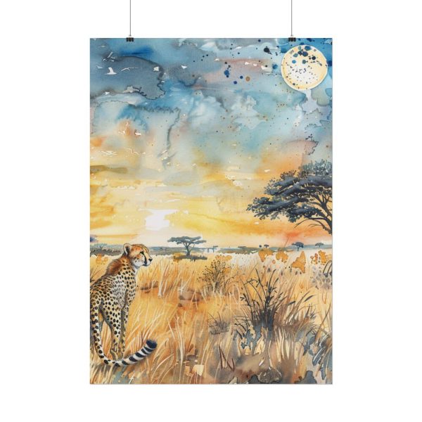 Savanna Watercolor Landscape Poster
