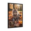 13113579100657051666_2048-1.jpeg Fluffy Tabby Kitty Laying Framed Poster