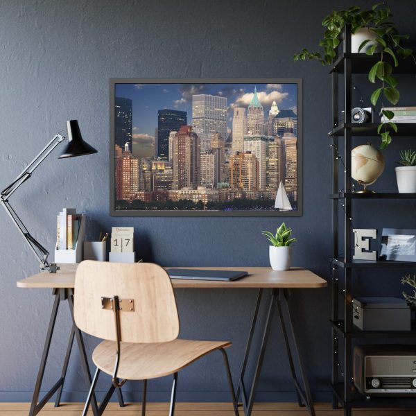 13236084767104434324_2048.jpeg New York Skyline View Framed Poster