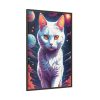 13333233210404171802_2048.jpeg White Cat Anime Illustration Framed Canvas