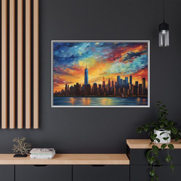 13355977935238647225_2048.jpeg New York Cityscape Painting I Framed Canvas