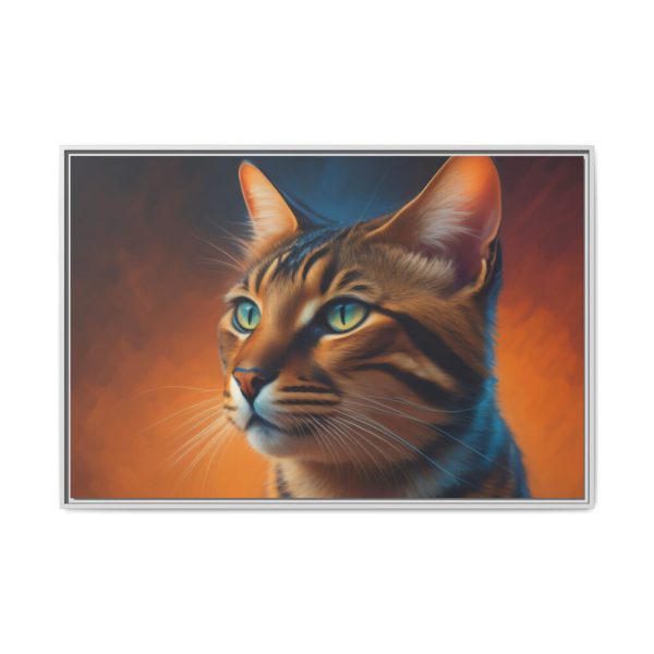 13405610402757920566_2048.jpeg Bengal Cat Portrait Framed Canvas