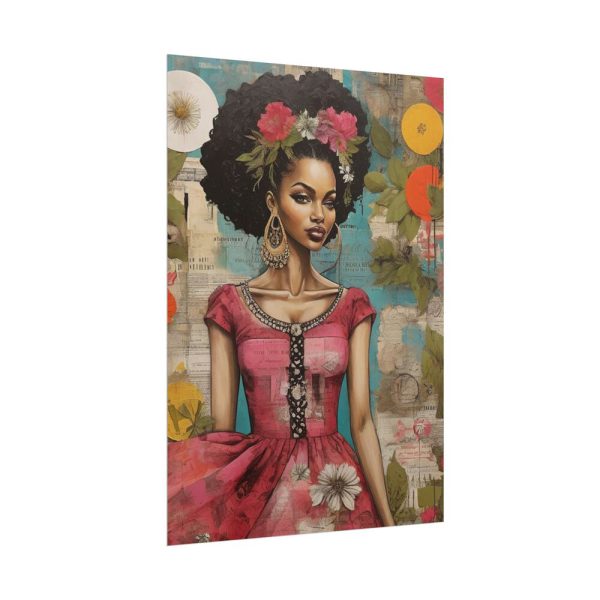 13442735000407769684_2048.jpeg Beautiful Black Woman Abstract Montage Art Poster