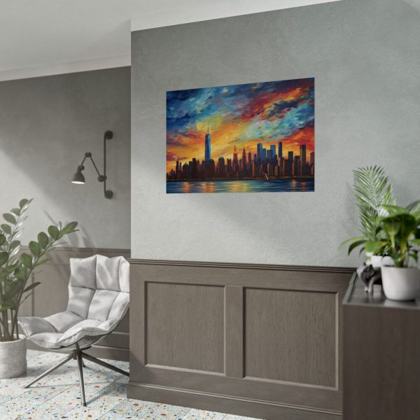 New York Cityscape Painting I Poster