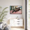 1362685252196369475_2048.jpeg Calico Cat On Car Framed Canvas