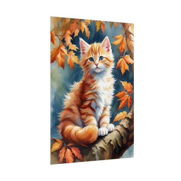 13677420043017203148_2048.jpeg Fluffy Kitten In Tree Poster