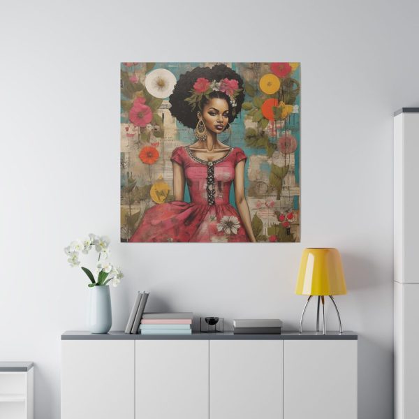 1370698855125693023_2048.jpeg Beautiful Black Woman Abstract Montage Art Standard Canvas