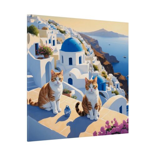 Ginger Cats In Greece Standard Canvas