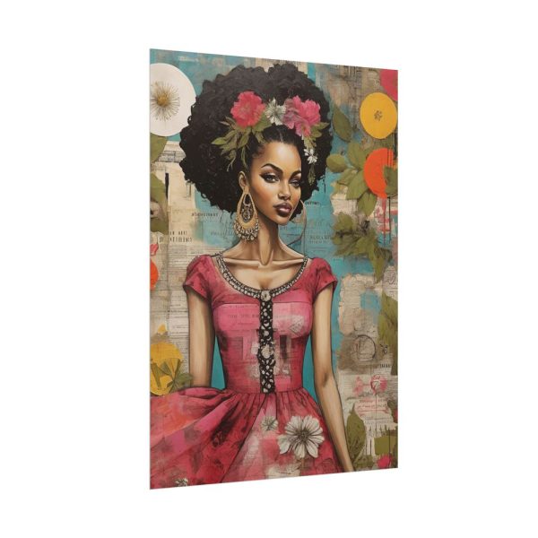 13934590747518881494_2048.jpeg Beautiful Black Woman Abstract Montage Art Poster