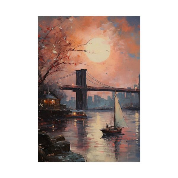 13969258305922059856_2048.jpeg Brooklyn Bridge Painted Art II Poster