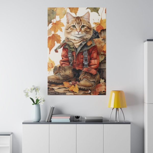 13985508834758938706_2048.jpeg Autumn Cat In Boots Standard Canvas