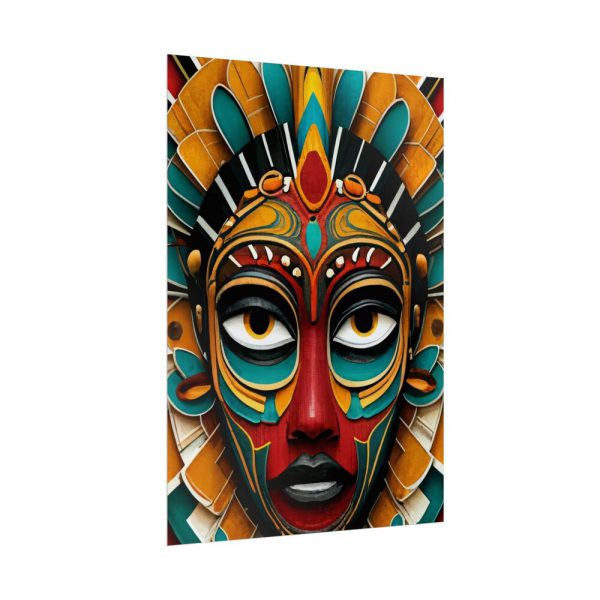 African Tribal Mask Poster