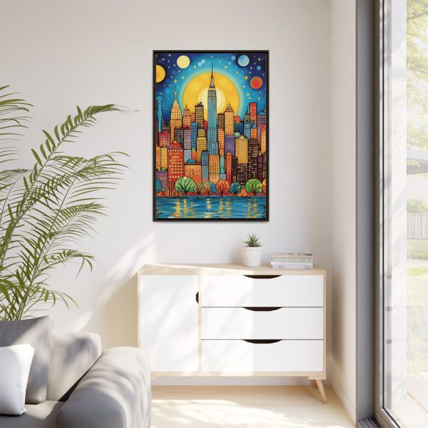 1412217243648518682_2048.jpeg Digital Art New York Skyline Art II Framed Canvas