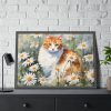 14135724820181078832_2048.jpeg Cat Amongst Daisies Framed Poster