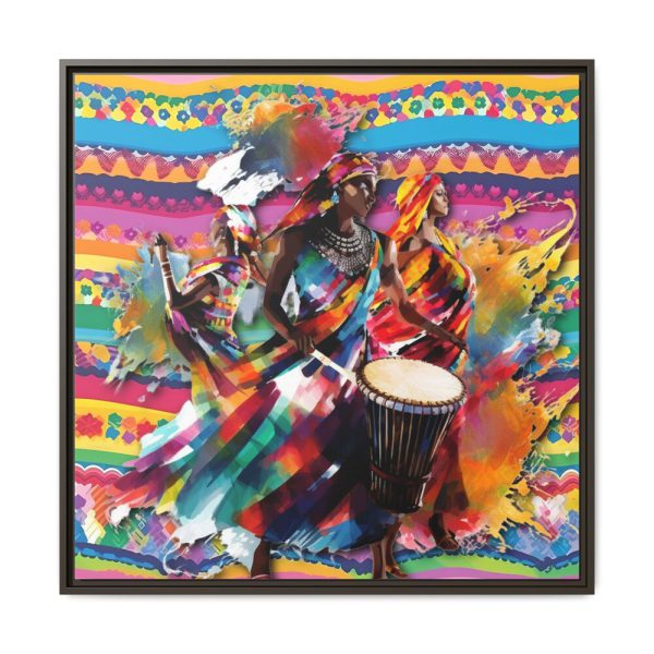 1418351793952075463_2048.jpeg Three African Musicians Performing Framed Canvas