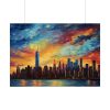 New York Cityscape Painting I Poster