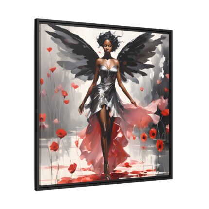 African American Fairy Framed Canvas