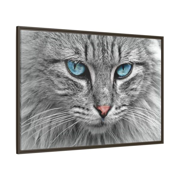 14258792955695905487_2048.jpeg Cat Face Framed Canvas