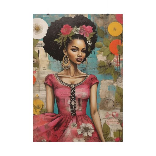 14370410698868693073_2048.jpeg Beautiful Black Woman Abstract Montage Art Poster