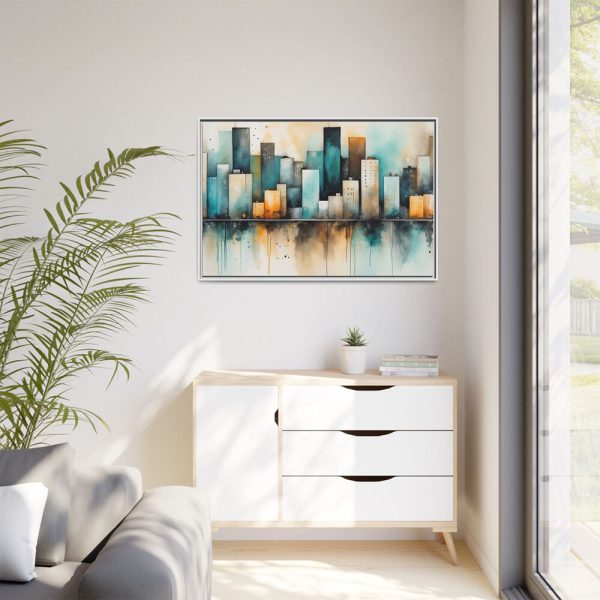 14371083817224629031_2048.jpeg Watercolor Cityscape Framed Canvas