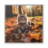14458836275634853202_2048.jpeg Fluffy Tabby Kitty Laying Framed Canvas