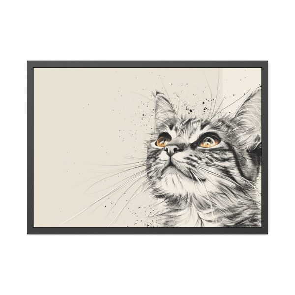 1446229024781009476_2048-1.jpeg Cat Face Art Framed Poster
