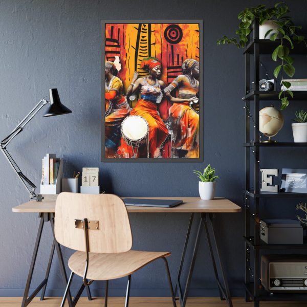 14478060880741200745_2048-1.jpeg Native African Musicians Framed Poster