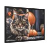 14478360298910896145_2048-1.jpeg Cat Pumpkin Halloween Framed Poster