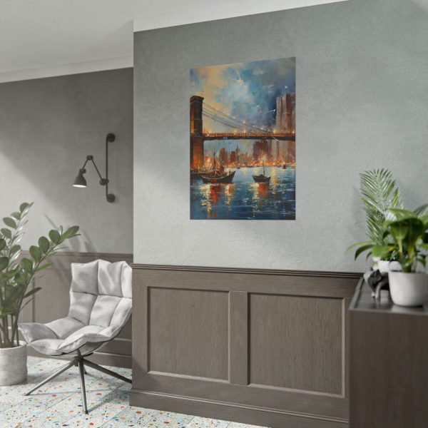 14479622290458532302_2048.jpeg Brooklyn Bridge Painted Art I Poster