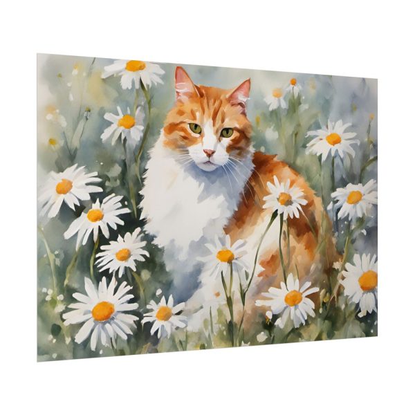14509512343828955631_2048.jpeg Cat Amongst Daisies Poster