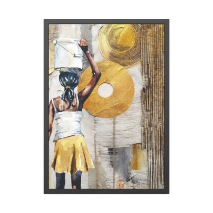 Abstract Ethnic African Art Print Framed Poster