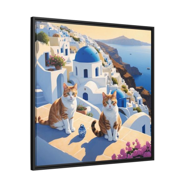 14626357560098927849_2048.jpeg Ginger Cats In Greece Framed Canvas