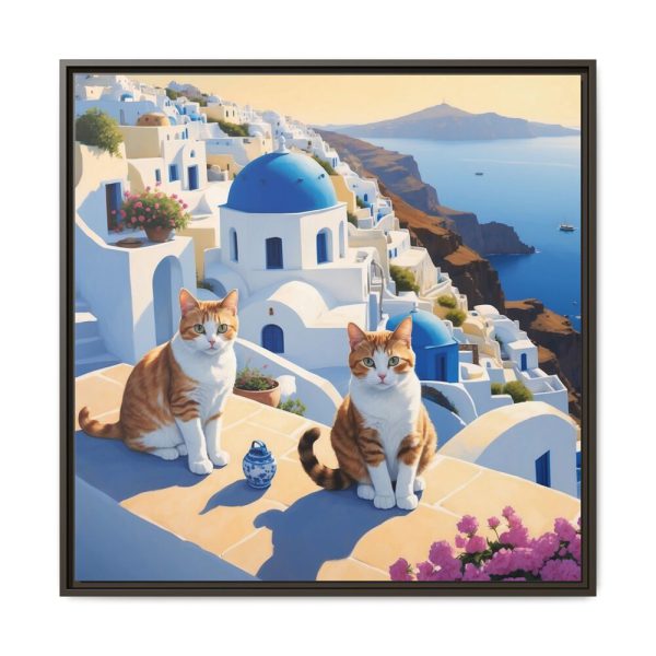 14663964432494818921_2048.jpeg Ginger Cats In Greece Framed Canvas