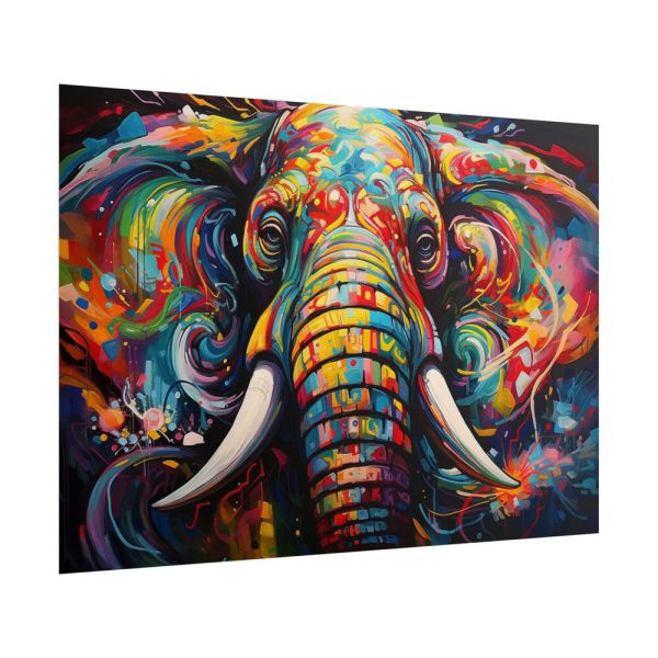 14697097248741570651_2048.jpeg Graffiti Art Elephant Portrait Poster