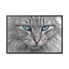 1472752870464060752_2048.jpeg Cat Face Framed Canvas