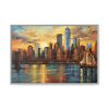 14747389266654763265_2048.jpeg New York Cityscape Painting II Framed Canvas