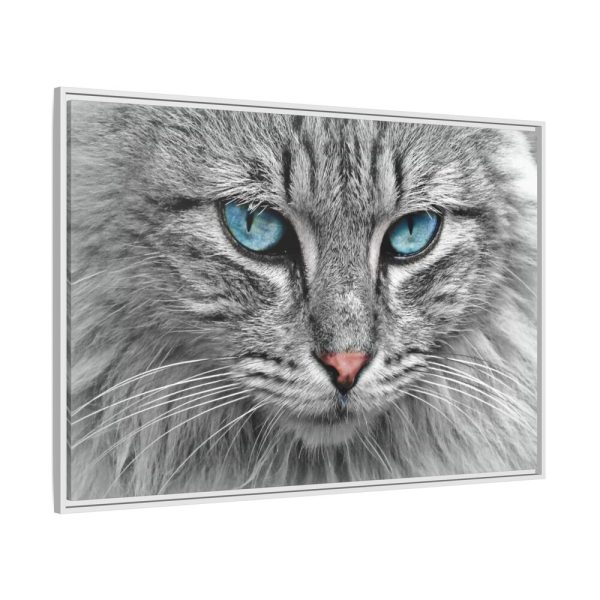 14758080062089389278_2048.jpeg Cat Face Framed Canvas