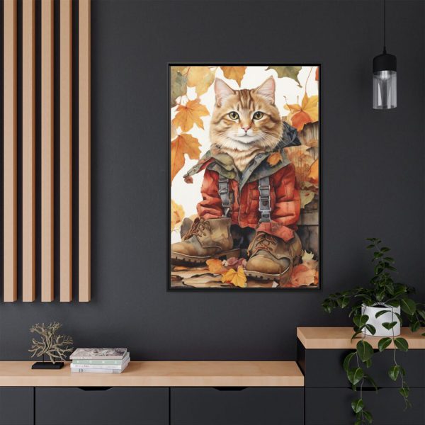 14908592791167006464_2048.jpeg Autumn Cat In Boots Framed Canvas