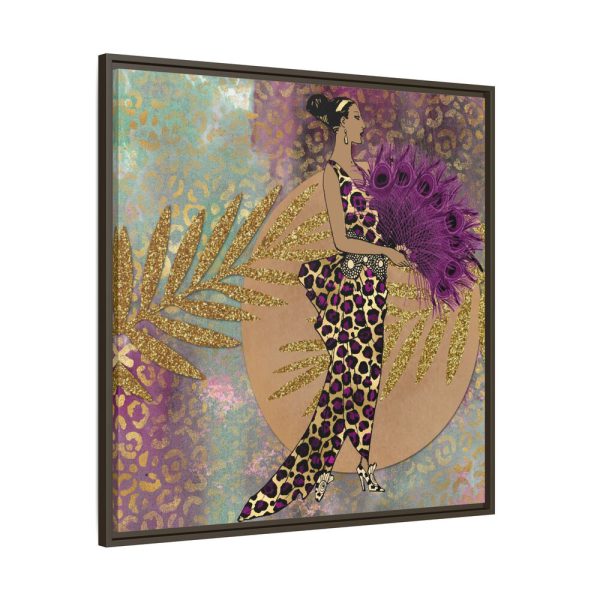 1492092550221424615_2048.jpeg Animal Print African Woman Framed Canvas