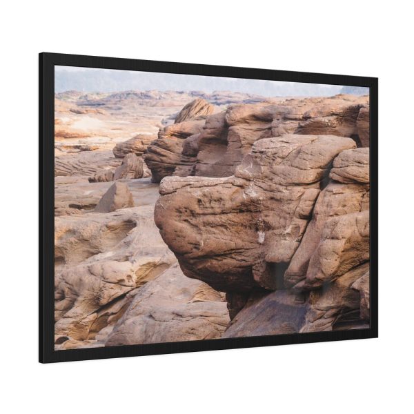 Canyon In Mekhong River Framed Poster