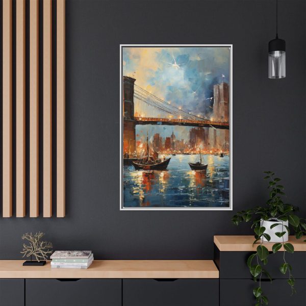 1525996511149439176_2048.jpeg Brooklyn Bridge Painted Art I Framed Canvas
