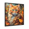 15284743144376049743_2048.jpeg Ginger Cat in Autumn Framed Canvas